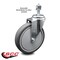 Service Caster 6 Inch Thermoplastic Rubber Wheel Swivel 1/2 Inch Threaded Stem Caster SCC SCC-TS20S614-TPRB-121315 - alternate 1
